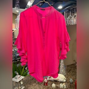 NWT! Vince Camuto flounce sleeve tunic blouse